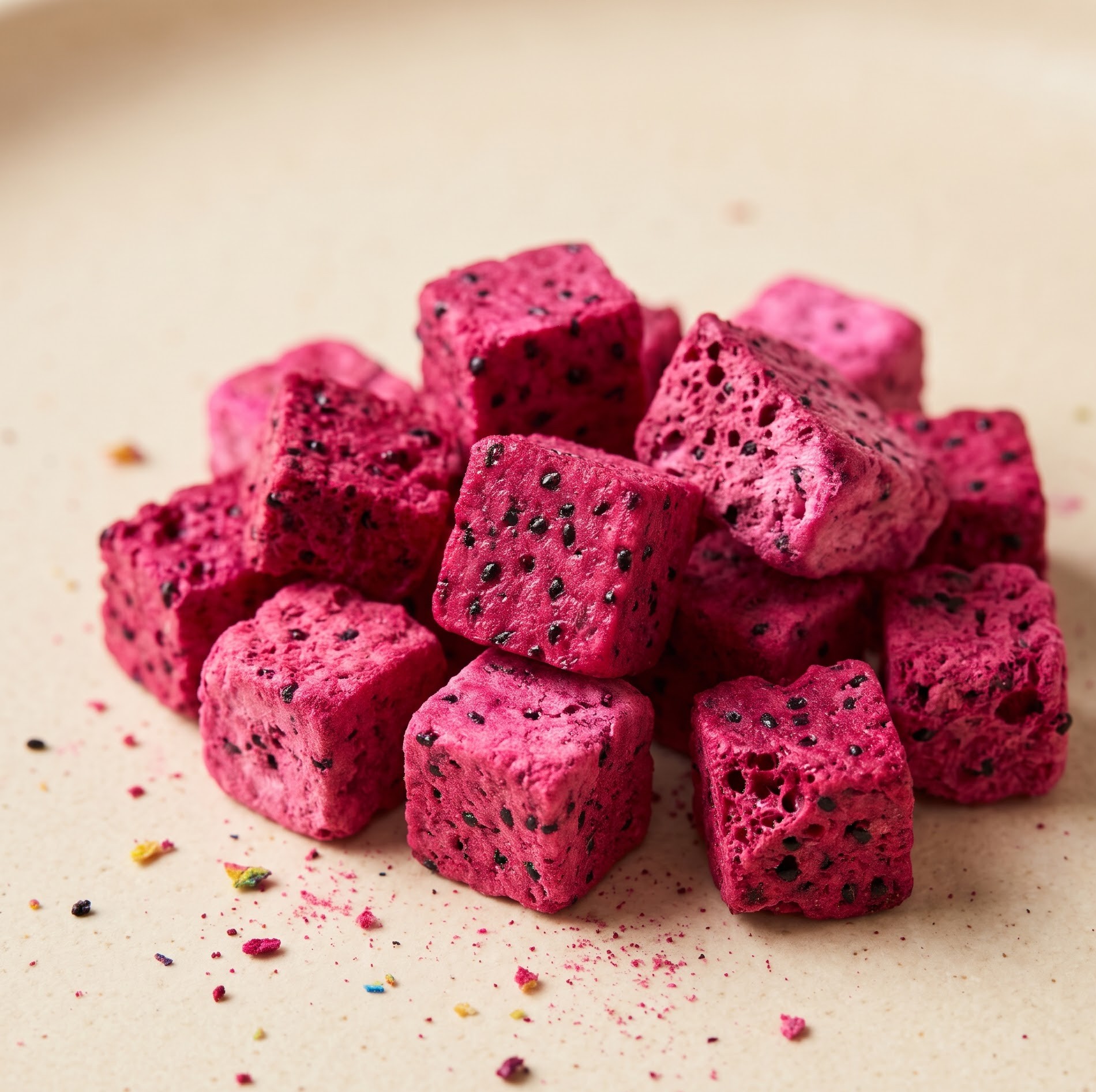Freeze-dried dragon fruit