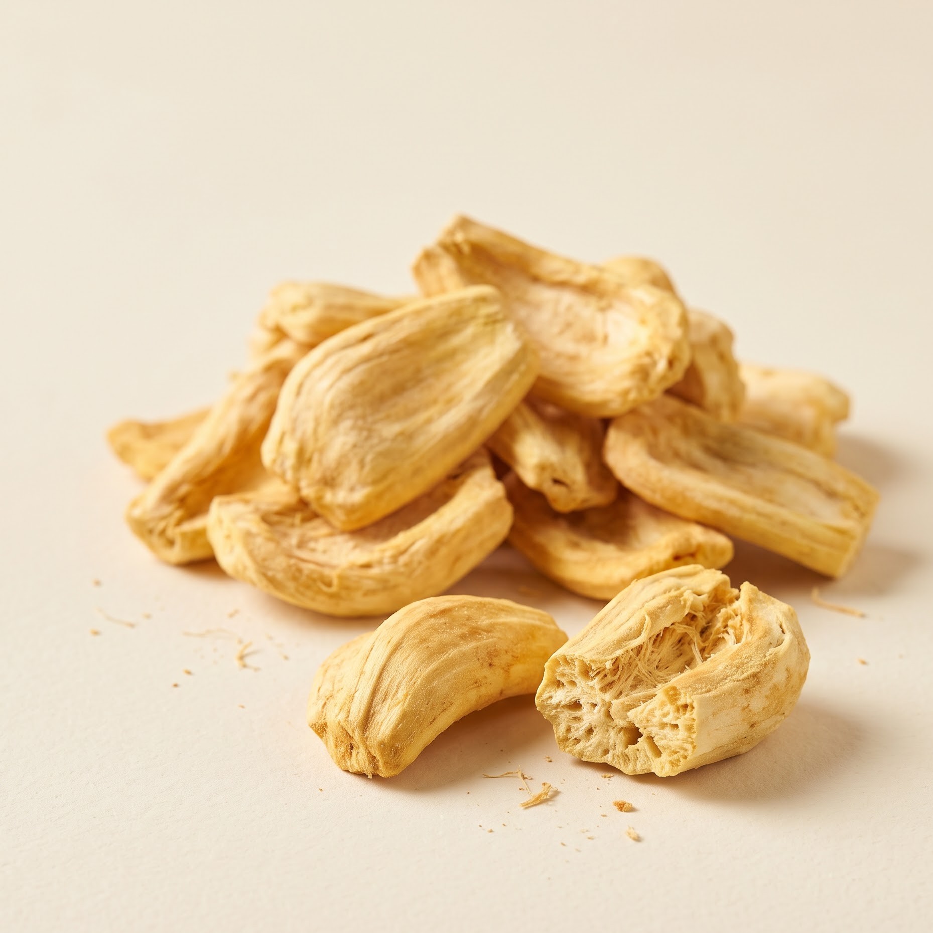 Freeze-dried jackfruit