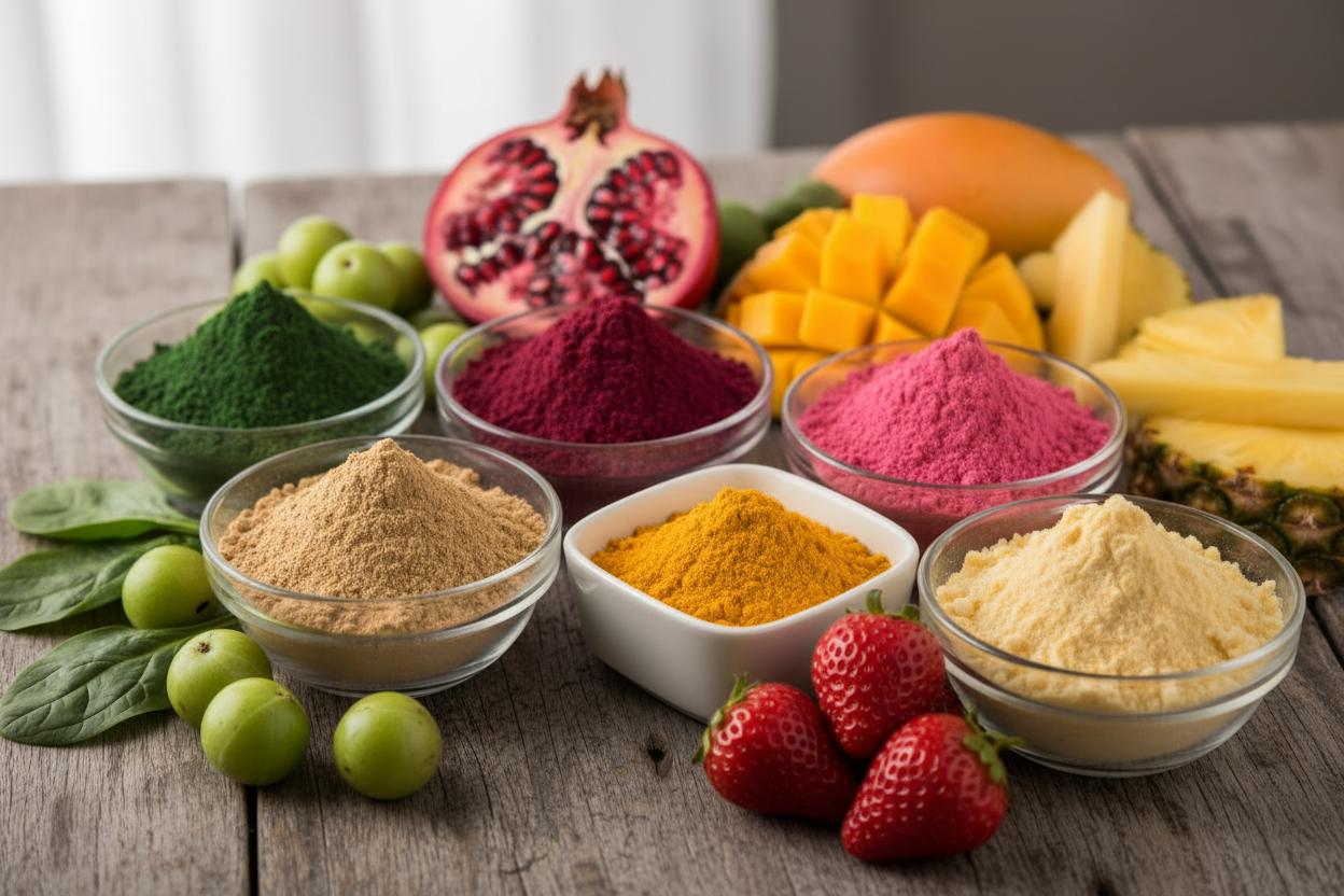 Fruit and vegetable powders